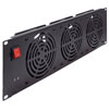 3U Rack Mount Cooling Unit with 3 UL Listed Fans, 110v, with NEMA 5-15P (US) Plug, Cord Length 2M的图片