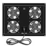 Cabinet Top-Mount (4 UL listed fans) Fan Panel, 110v, with NEMA 5-15P (US) Plug, Cord Length 2M的图片