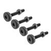 M12 Heavy Duty Leveling Feet, 4 Pack. Black的图片