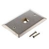 Stainless Steel Wall Plate with 1 Keystone Style Mount Opening的图片