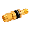 2W/5 dB RF Fixed Attenuator, SMA Male to SMA Female Brass Gold Body Up to 3 GHz的图片
