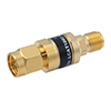 2W/7 dB RF Fixed Attenuator, SMA Male to SMA Female Brass Gold Body Up to 3 GHz的图片