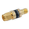 2W/20 dB RF Fixed Attenuator, SMA Male to SMA Female Brass Gold Body Up to 3 GHz的图片