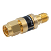 2W/30 dB RF Fixed Attenuator, SMA Male to SMA Female Brass Gold Body Up to 3 GHz的图片