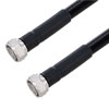 Outdoor Rated 4.3-10 Male to 4.3-10 Male Low PIM Cable Using SPO-500 Coax Using Times Microwave Parts 2 Meters的图片