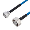 Low PIM 4.3-10 Male to 7/16 DIN Male Plenum Cable SPP-250-LLPL Coax Using Times Microwave Parts 2 Foot的图片