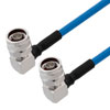 Plenum N Male Right Angle to N Male Right Angle Low PIM Cable Using SPP-250-LLPL Coax Using Times Microwave Parts 2 Foot的图片