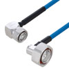 Plenum 4.3-10 Male Right Angle to 7/16 DIN Male Right Angle Low PIM Cable Using SPP-250-LLPL Coax Using Times Microwave Parts 2 Foot的图片