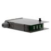 FTTH Terminal Box 4 Ports Metal, Connector with 4 LC/APC SM Duplex Adapter and 8 LC/APC SM Pigtails的图片