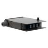 FTTH Terminal Box 4 Ports Metal, Connector with 4 LC/UPC SM Duplex Adapter and 8 LC/UPCSM Pigtails的图片