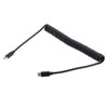 USB 2.0 TYPE C TO C Black TPU Cable, 60W, 3M stretched, 480 mbps, 60 watt, 20V, 3 Amp的图片