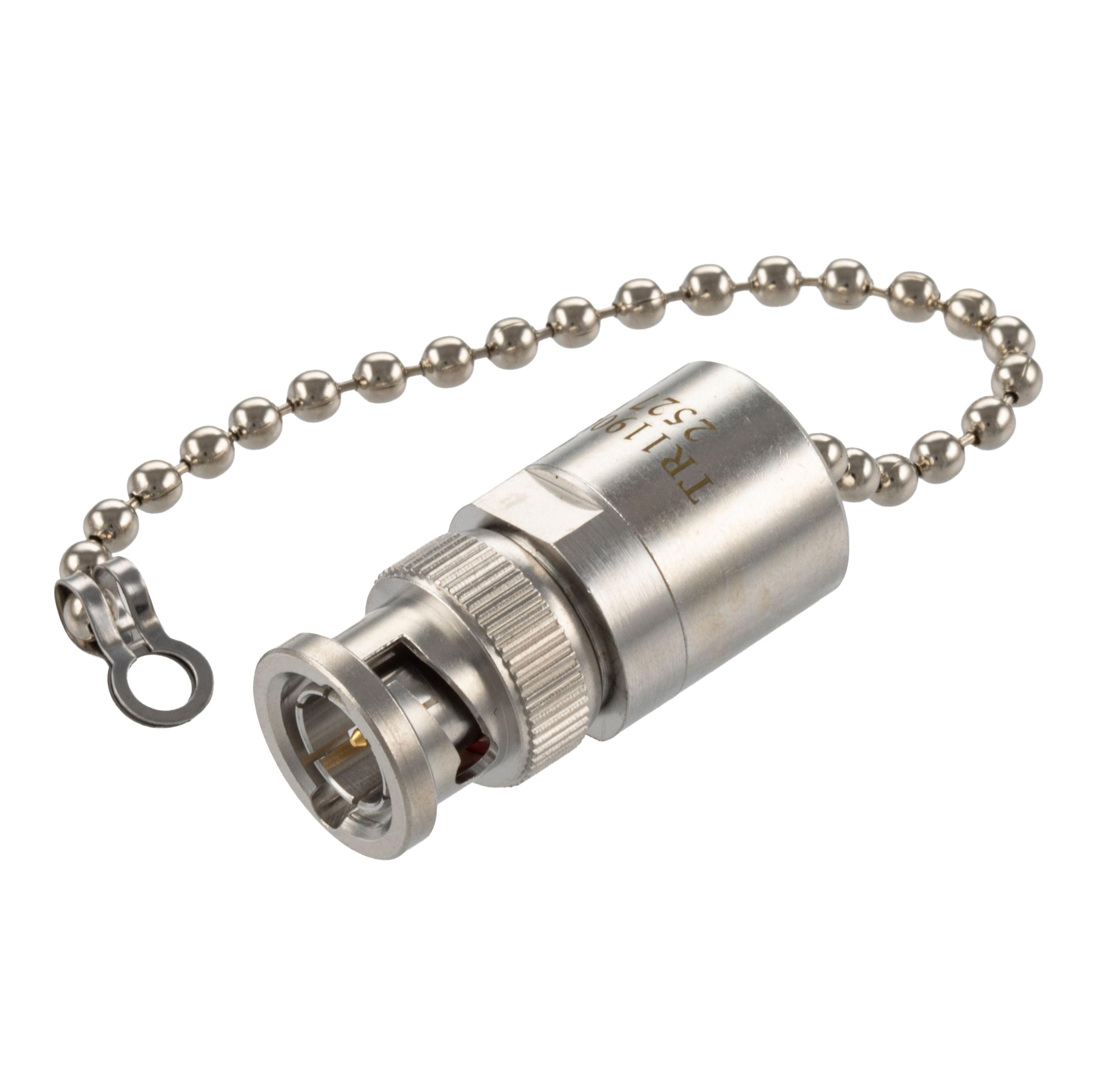 2 Watt RF Load with Chain Up to 12 GHz with 75 Ohm BNC Male Tri-Metal over Copper Plated Brass的图片