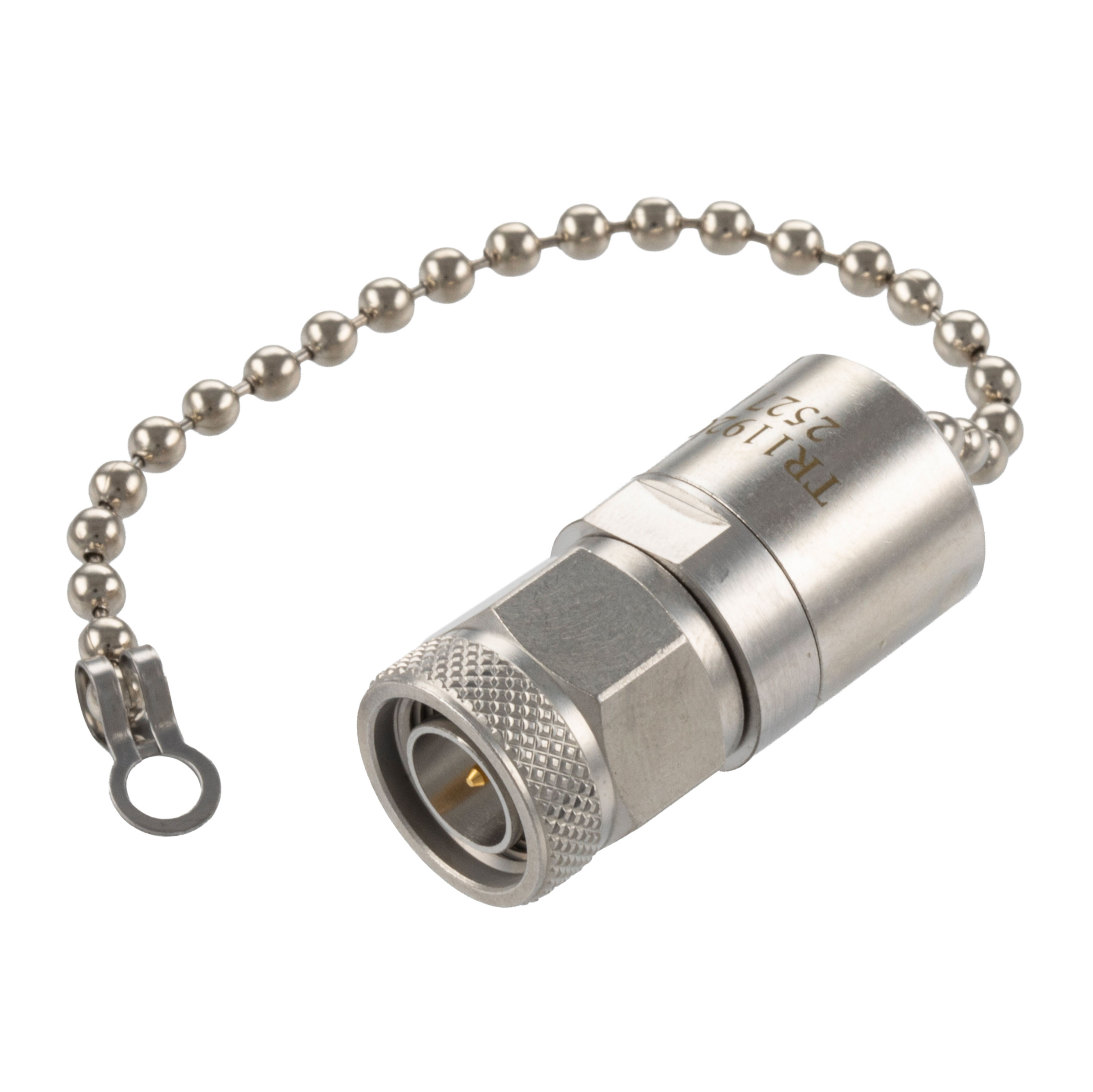 2 Watt RF Load with Chain Up to 12 GHz with 75 Ohm TNC Male Tri-Metal over Copper Plated Brass的图片