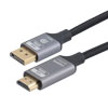 DP to HDMI, M/M, LSZH, Alum Shell, 4K @ 60 Hz, Black Nylon Braid, 1M的图片