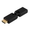 HDMI Male to Female, Rotatable 360 Degrees, Black的图片