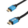 HDMI 2.1 HDMI Cable, M/M, Blue Aluminum shell, Black nylon braid cable, Support 8K@60HZ, 4K@120HZ, .5M的图片