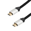 HDMI 2.1 HDMI Cable, M/M, Silver Aluminum shell, Black nylon braid cable, Support 8K@60HZ, 4K@120HZ, 3M的图片