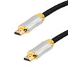 HDMI 2.1 HDMI Cable, M/M, Silver Zinc Alloy shell, Black nylon braid cable, Support 8K@60HZ, 3M的图片