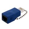 CAT5e Ethernet Loopback Adapter RJ48C Female to RJ45 Male, Dark Blue的图片