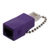 CAT6 Gigabit Loopback Adapter RJ48C Female to RJ45 Male, Purple的图片