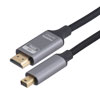 MDP to HDMI, M/M, LSZH, Alum Shell, 4K @ 60 Hz, Black Nylon Braid, 3M的图片