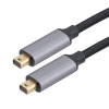 MDP to MDP, M/M, Alum Shell, 4K @ 60 Hz, Black Nylon Braid, 1M的图片