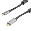 USB to Video Conversion Cable Assembly, USB Type C Male to Mini DisplayPort Male, 4k @ 60Hz, Nylon Braid, Ferrites, 3M的图片
