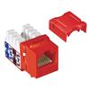 6类Keystone插座，110/RJ45，EIA568A/B，红的图片