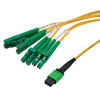 Type B MPO w/ pins to LC/APC fan-out, 2.0mm Diameter, 8 Fiber, Single Mode OS2 9/125µm, LSZH Jacket, 10 Meter的图片