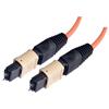 MPO w/ pins to MPO w/ pins, 6 Fiber Ribbon, OM1 62.5/125 Multimode, OFNR Jacket, Orange, 10.0m的图片