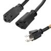 N5-15P Male to N5-15R Male Power Splitter Cord, Rated for 15 A, 10-foot Length的图片