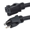 NEMA 5-20P to NEMA 5-20R, Power Cord, 10 AWG, 20 A, 125V, 15 FT的图片