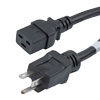 NEMA 6-20P to C19, Power Cord, 12 AWG, 20 A, 250V, 25 FT的图片