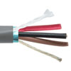 600V Control Cable, USA Made, 3 Conductor 22AWG Stranded, Shielded, CSA FT4 AWM 2586 600VTROL VW-1 105C PVC Gray, 1000F的图片