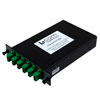 无源 CWDM、LGX 解复用器、8 通道 F（跳过 1391-1411nm），间隔 20 nm，从 1271nm 通道开始，LC/APC 带监控和通过的图片