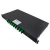 无源 CWDM，1 RU 复用器和解复用器，16 通道（跳过 1391-1411nm），间隔 20 nm，从 1271nm 通道开始，带监视器的 LC/APC的图片