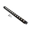 1U (1.75") 19 Inch Panel with 12 Cat5e Mini-Couplers的图片