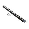 1U (1.75") 19 Inch Panel with 12 Cat6 Mini-Couplers的图片