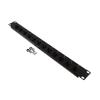 1U (1.75") 19 Inch Panel with 12 Right Angle Cat6 Couplers的图片