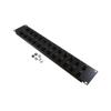 2U (3.5") 19 Inch Panel with 24 Cat5e Couplers的图片