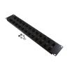 2U (3.5") 19 Inch Panel with 24 Cat6 Couplers的图片