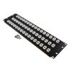 3U (5.25") 19 Inch Panel with 48 Cat6 Mini-Couplers的图片