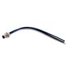 M12 DC Power 4 Pin T Code Male Receptacle, IP68 IP69K Rated, 63V, 12A, PG9 Rear Panel Mount Style with 16AWG UL1015 PVC 0.2M Leads的图片
