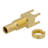 1.0/2.3 Jack Bulkhead Mount Connector Solder Attachment Thru Hole PCB, .220 inch Diameter的图片