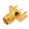 RF PCB Connector, SMA, Female,  Up to 18 GHz, End Launch, Straight, 0.062 inch PCB Thickness的图片