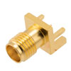 RF PCB Connector, SMA, Female,  Up to 18 GHz, Edge Mount, Straight, 0.059 inch PCB Thickness, 0.020 inch pin diameter的图片