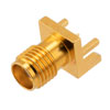 RF PCB Connector, SMA, Female,  Up to 18 GHz, Edge Mount, Straight, 0.063 inch PCB Thickness, 0.020 inch pin diameter的图片