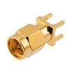 RF PCB Connector, SMA, Male,  Up to 18 GHz, Through Hole, Straight, 0.2 INCH X 0.063 INCH Hole spacing的图片