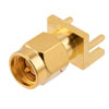 RF PCB Connector, SMA, Male,  Up to 18 GHz, End Launch, Straight, 0.062 inch PCB Thickness的图片