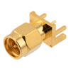 RF PCB Connector, SMA, Male,  Up to 6 GHz, End Launch, Straight, 0.062 inch PCB Thickness的图片
